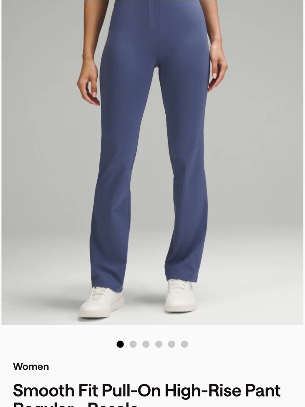 lululemon athletica Straight-Leg Pull-On Pants — Slate Blue